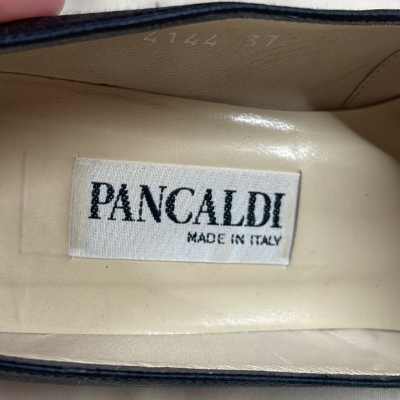 Pancaldi suede satin vintage pumps made in Italy size 37 - Picture 9 of 9